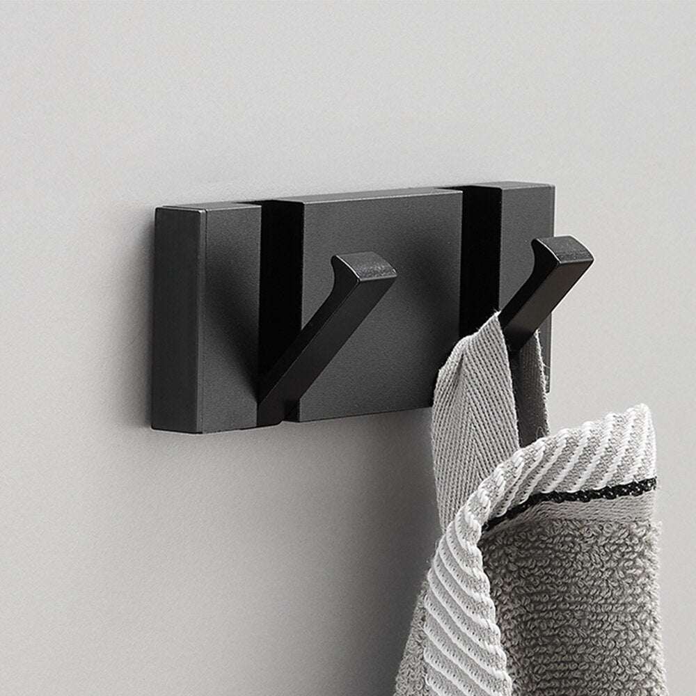 Perchero de pared moderno Palermo - Perchero metal negro-6