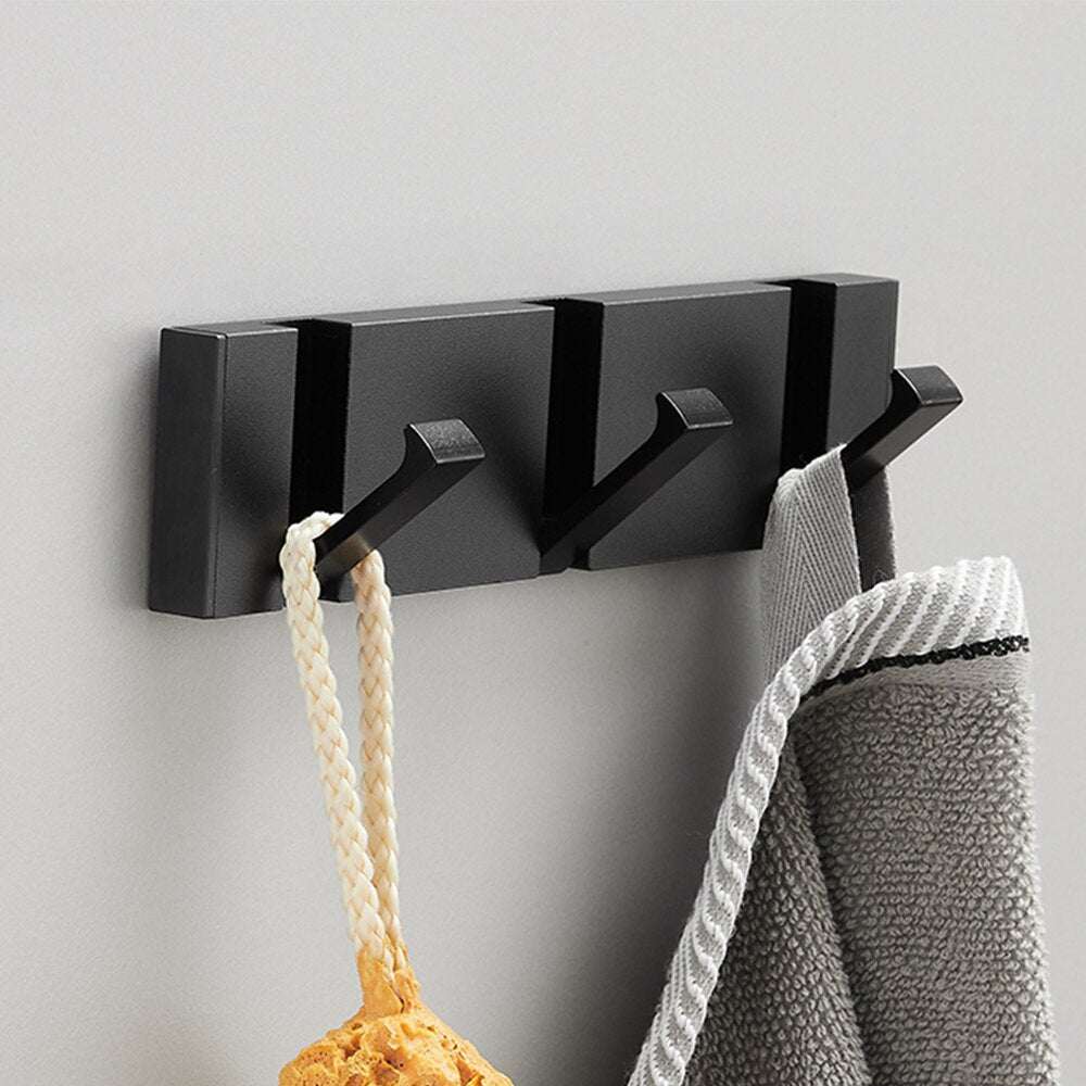 Perchero de pared moderno Palermo - Perchero metal negro-7