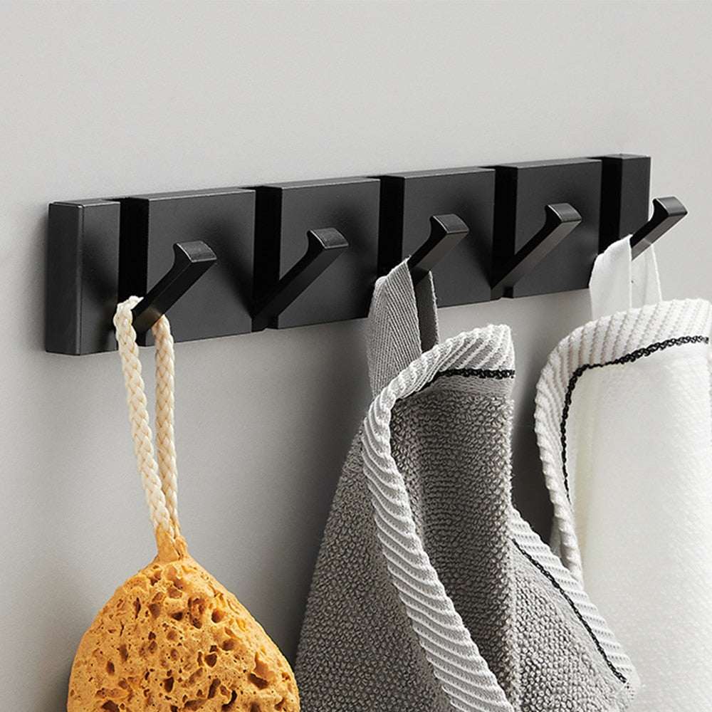 Perchero de pared moderno Palermo - Perchero metal negro-9