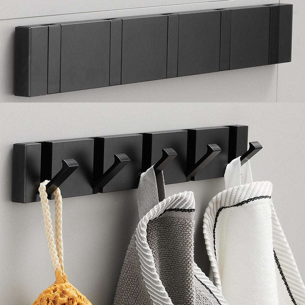 Perchero de pared moderno Palermo - Perchero metal negro-0