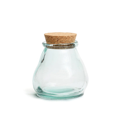 Frasco Belly de Cristal Azul — M