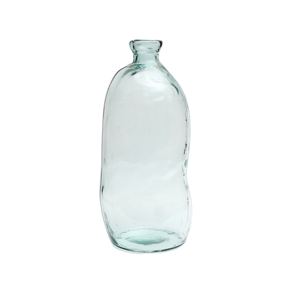 Jarrón Jinsuo de cristal azul — Ø 34 × 73 cm