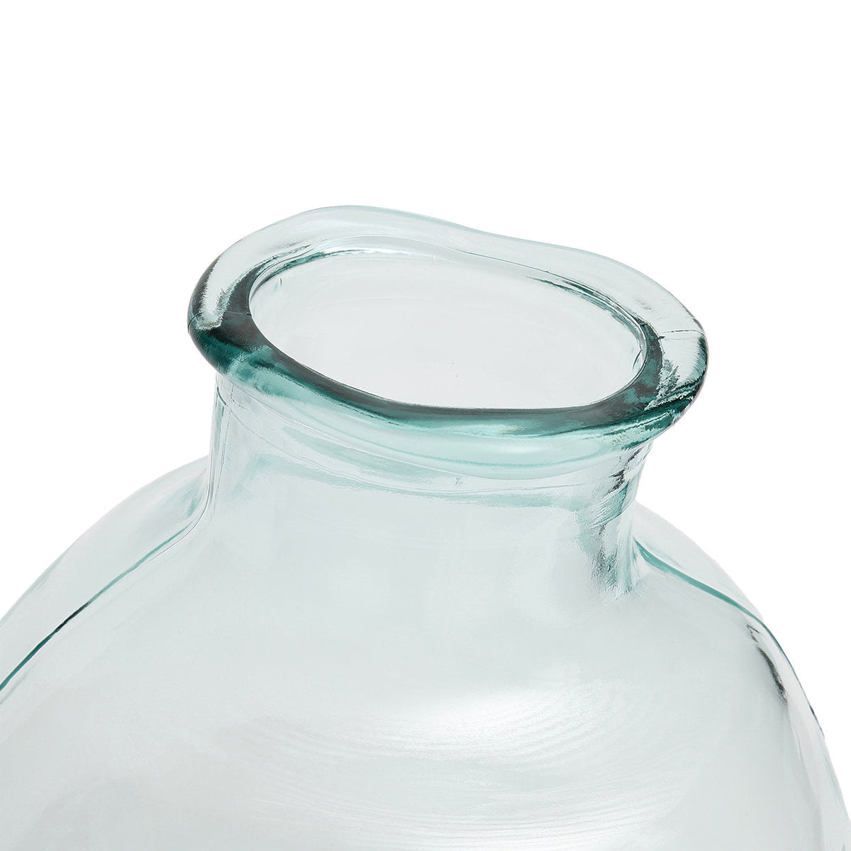 Jarrón Yugang de Vidrio Reciclado — Azul