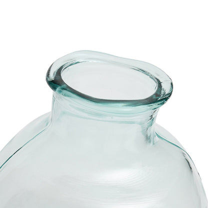 Jarrón Yugang de Vidrio Reciclado — Azul
