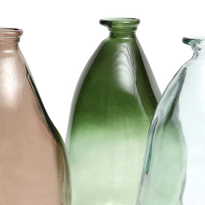 Shudi Vase in Recycled Glass — Blue