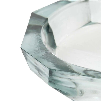 Blue Glass Origami Bowl — L