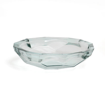 Blue Glass Origami Bowl — L