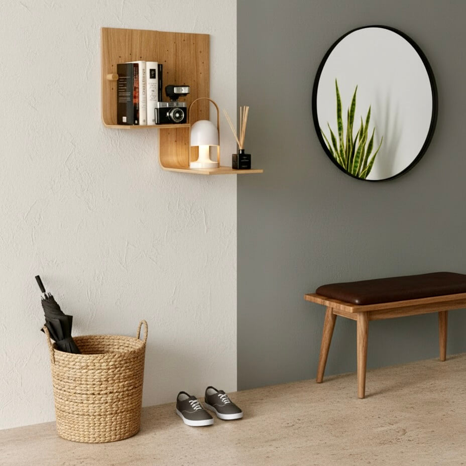 Brera Wall Shelf — Floating Wooden Shelf