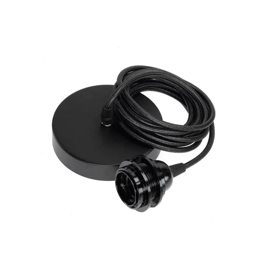 Conjunto de Cable para Lámpara Colgante — Negro, 1 Casquillo