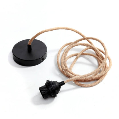 Pendant Light Cord Set — Natural and Black, 1 Socket
