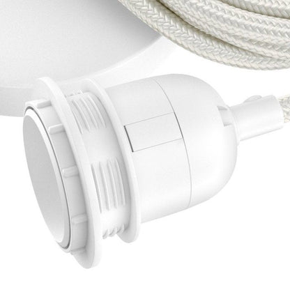 Conjunto de Cabo para Candeeiro Pendente — Branco, 1 Casquilho