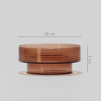 Castiçal GLOW TOGETHER grande mocha mousse — dimensões