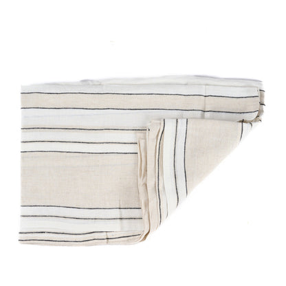 Provence Linen Tablecloth with Stripes — 150 × 300 cm