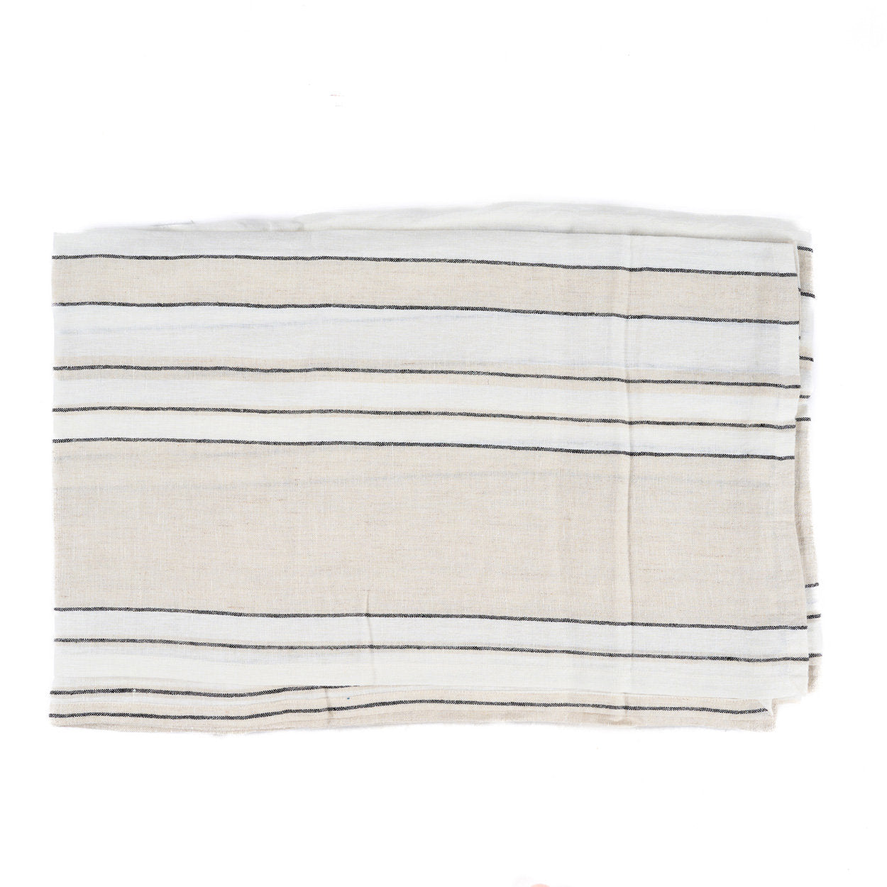 Provence Linen Tablecloth with Stripes — 150 × 300 cm