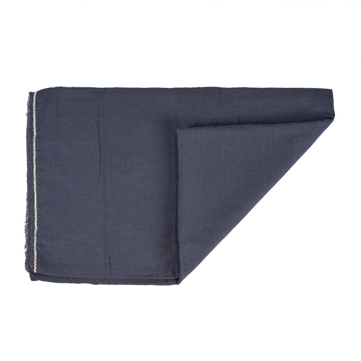 Toalha de Mesa Toscana em Linho Cinzento com Risca — 150 × 300 cm