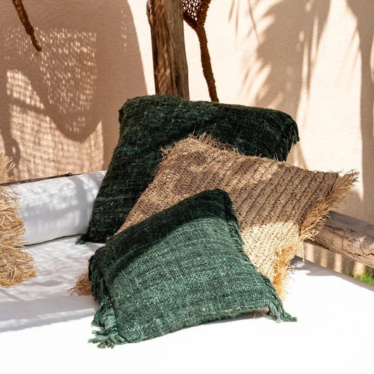 Capa de Almofada Oh My Gee em Algodão — Verde Floresta — 60×60