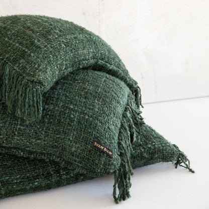 Funda de Cojín Oh My Gee de Algodón — Verde Bosque — 60×60