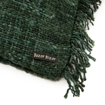 Funda de Cojín Oh My Gee de Algodón — Verde Bosque — 60×60