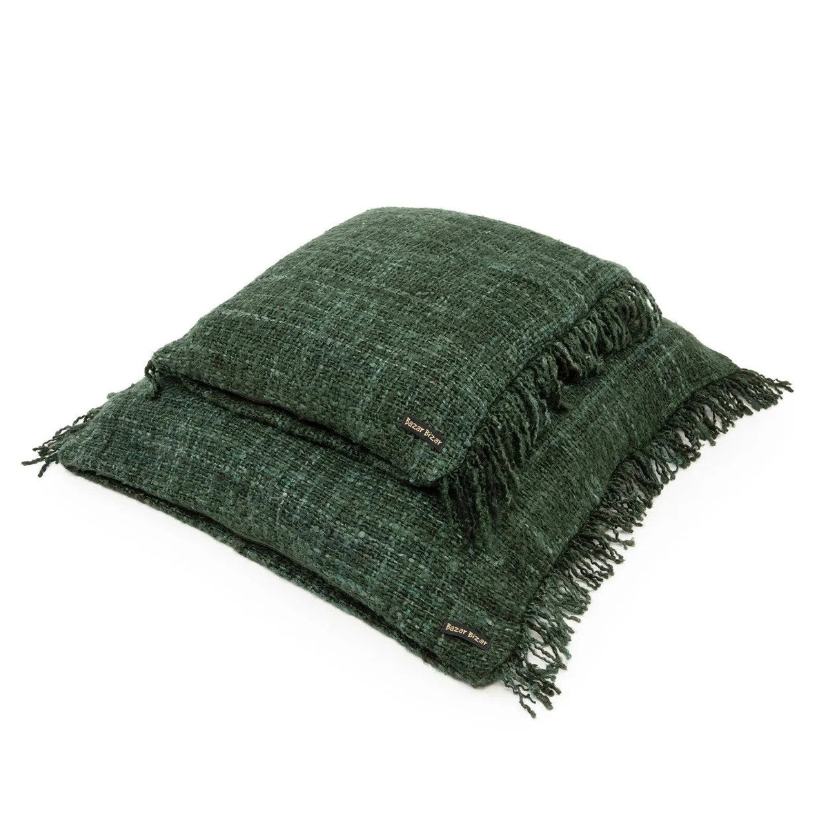 Funda de Cojín Oh My Gee de Algodón — Verde Bosque — 60×60