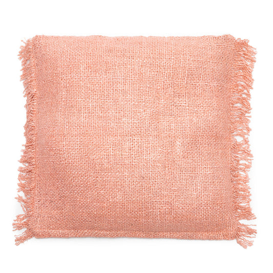 Oh My Gee Cotton Cushion Cover — Salmon Pink — 60x60