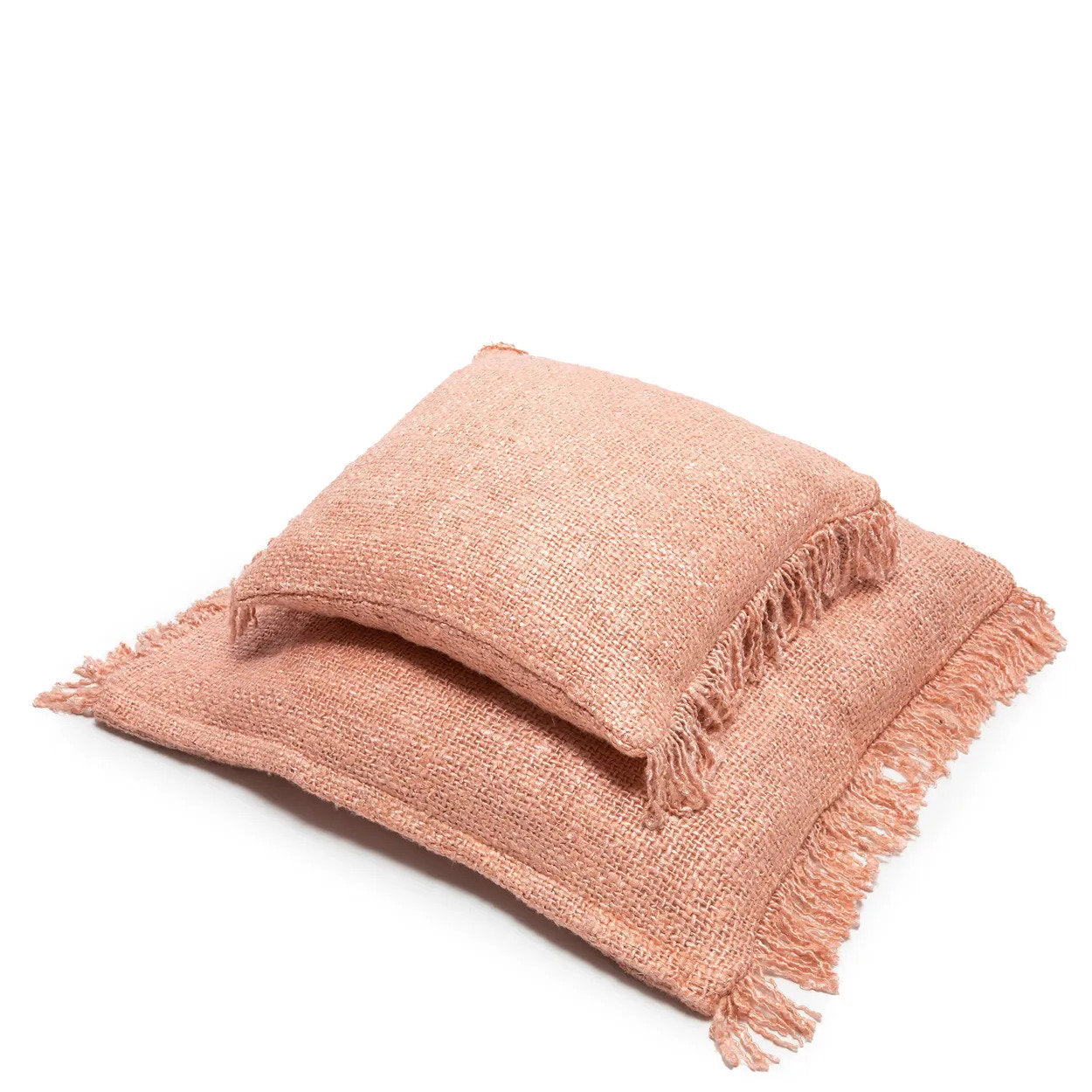 Oh My Gee Cotton Cushion Cover — Salmon Pink — 60x60