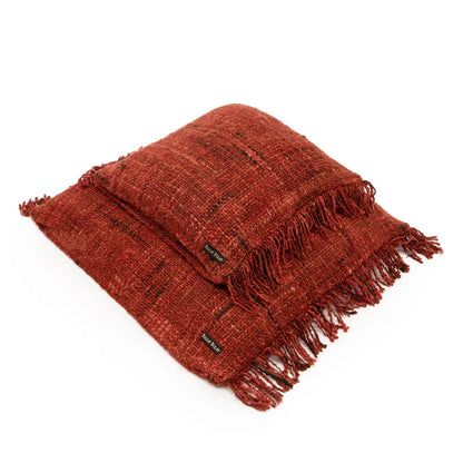 Oh My Gee Cotton Cushion Cover — Cherry Red — 60×60