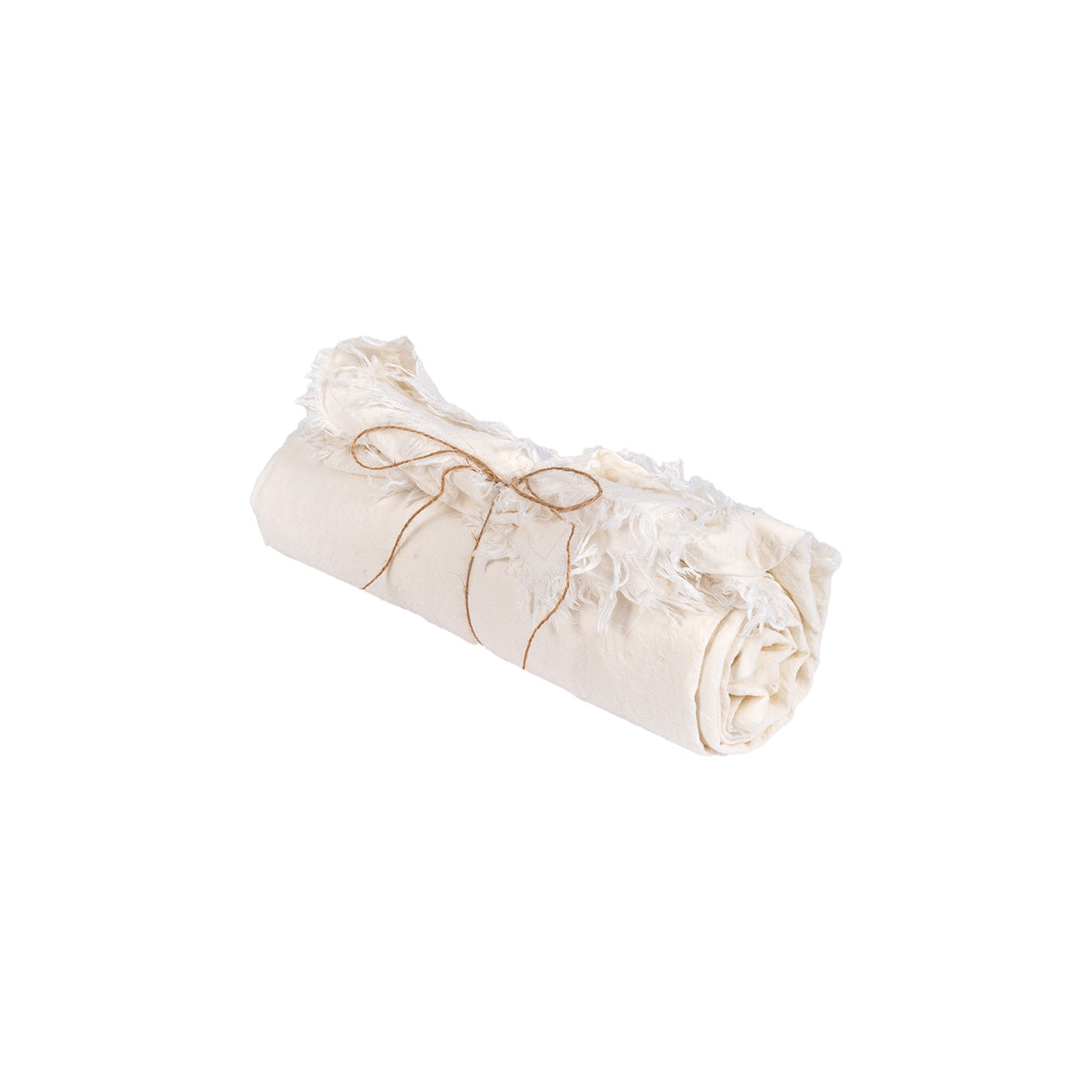 Linen Tablecloth — White — 150×200