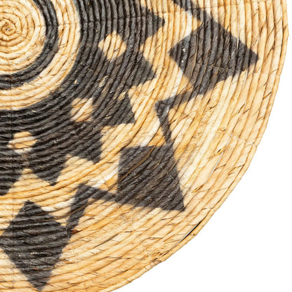 Large Decorative Banana Leaf Plate - Aztec