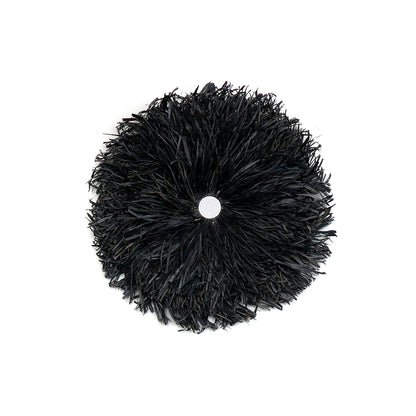 Juju Raffia Tapestry — Black
