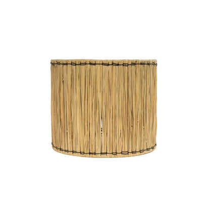 Candeeiro de Mesa Molokai em Terracota e Rattan, Branco Natural