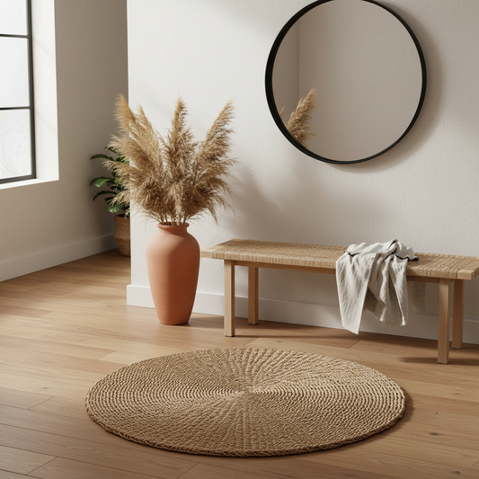 Tapete Sizali — Natural — Redondo 100 cm