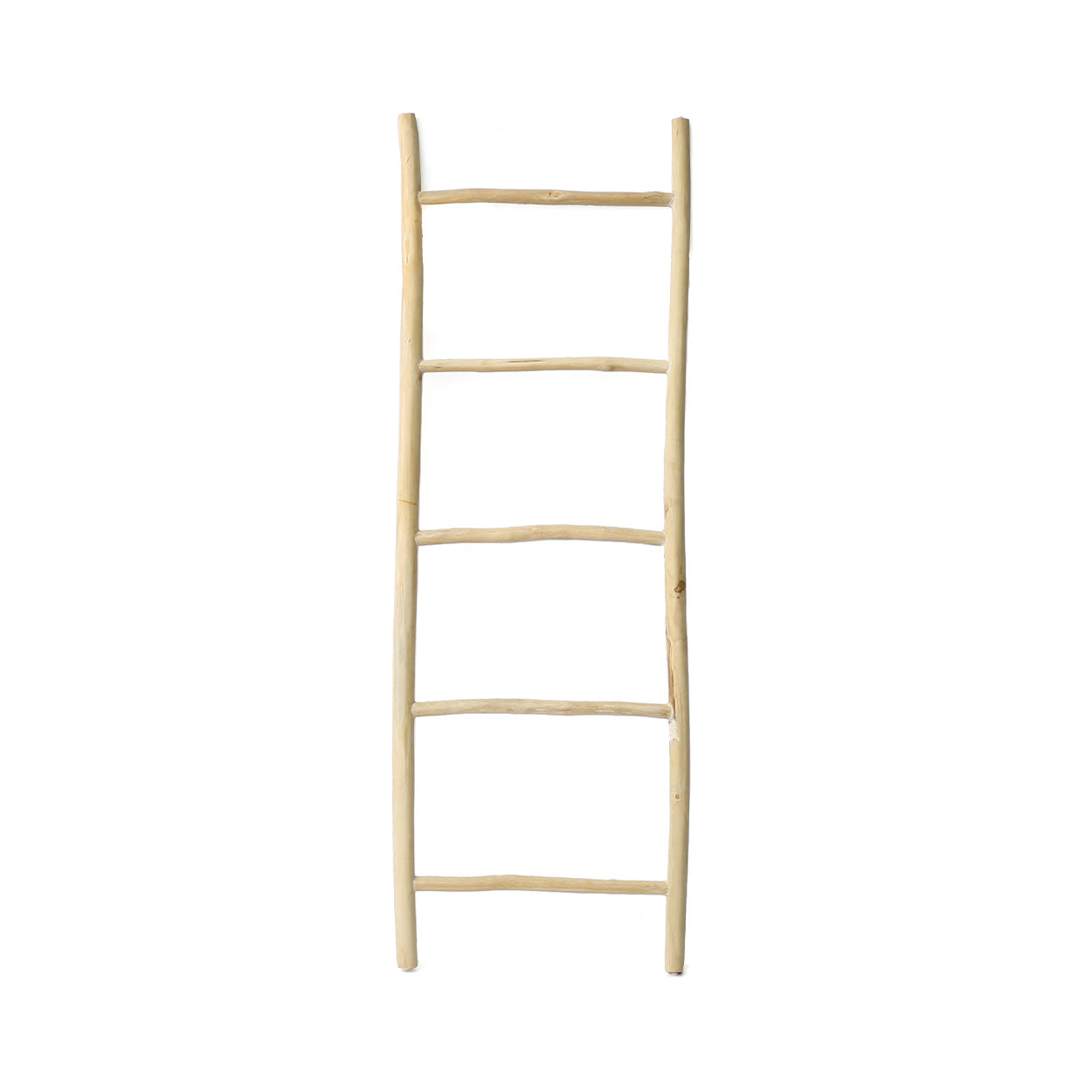 Tulum Decorative Ladder in Natural Teak — 165 cm