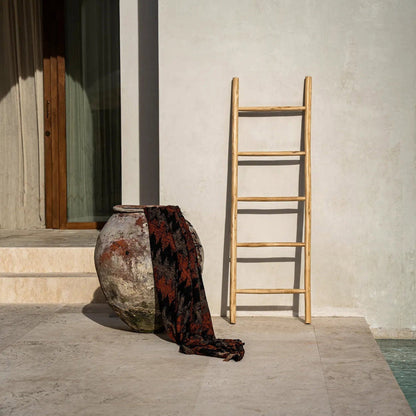Tulum Decorative Ladder in Natural Teak — 165 cm