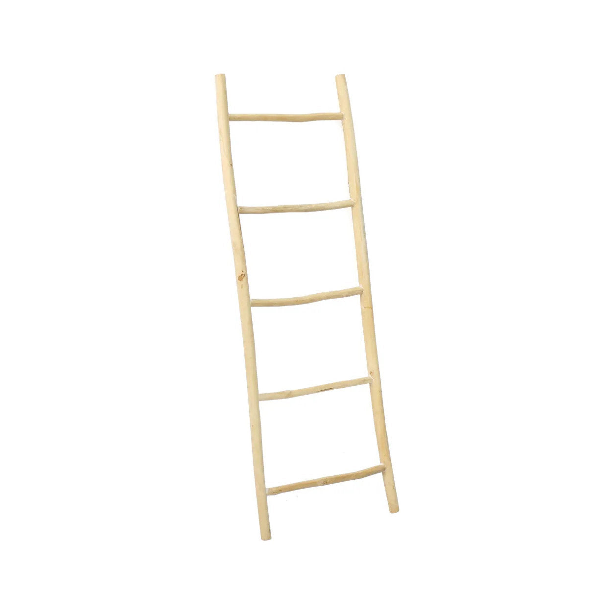 Tulum Decorative Ladder in Natural Teak — 165 cm