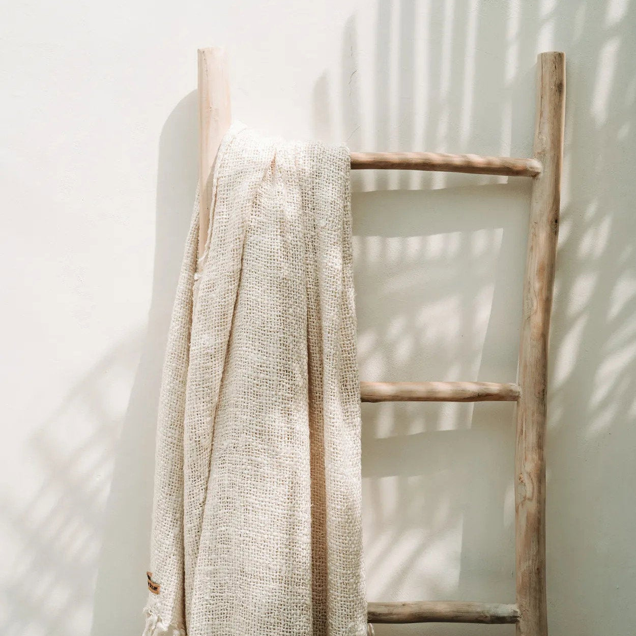 Tulum Decorative Ladder in Natural Teak — 165 cm