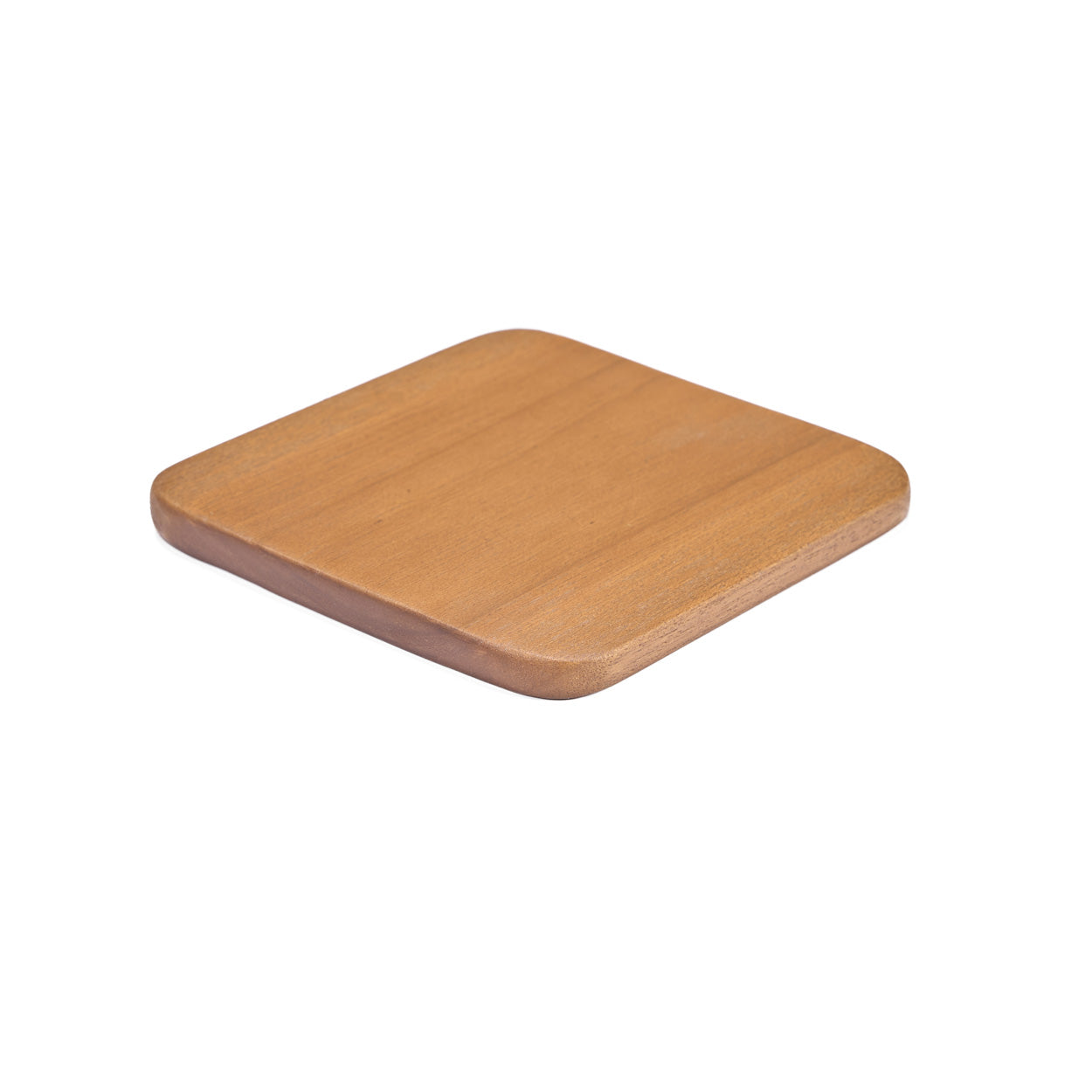 Pack de 4 Porta-Copos em Pedra Natural Lisa, Castanho-Claro — Ø 10 cm
