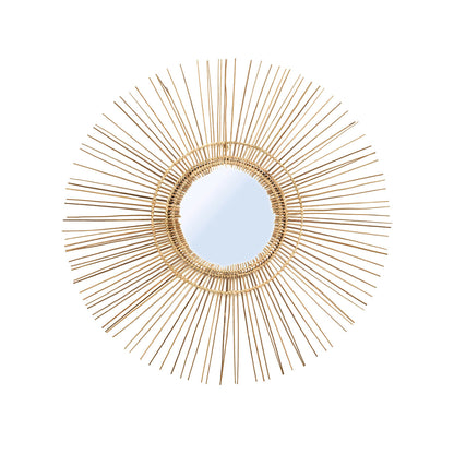 Tropical Natural Rattan Mirror — L