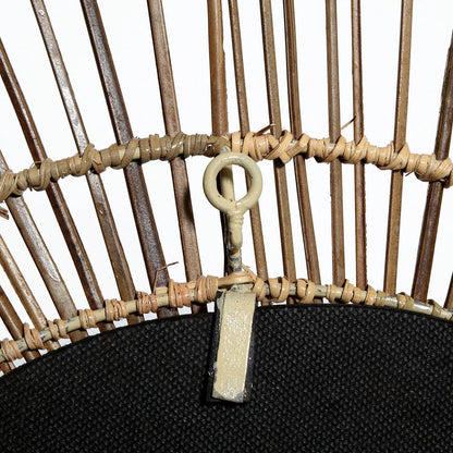 Espelho Tropical em Rattan Natural — L