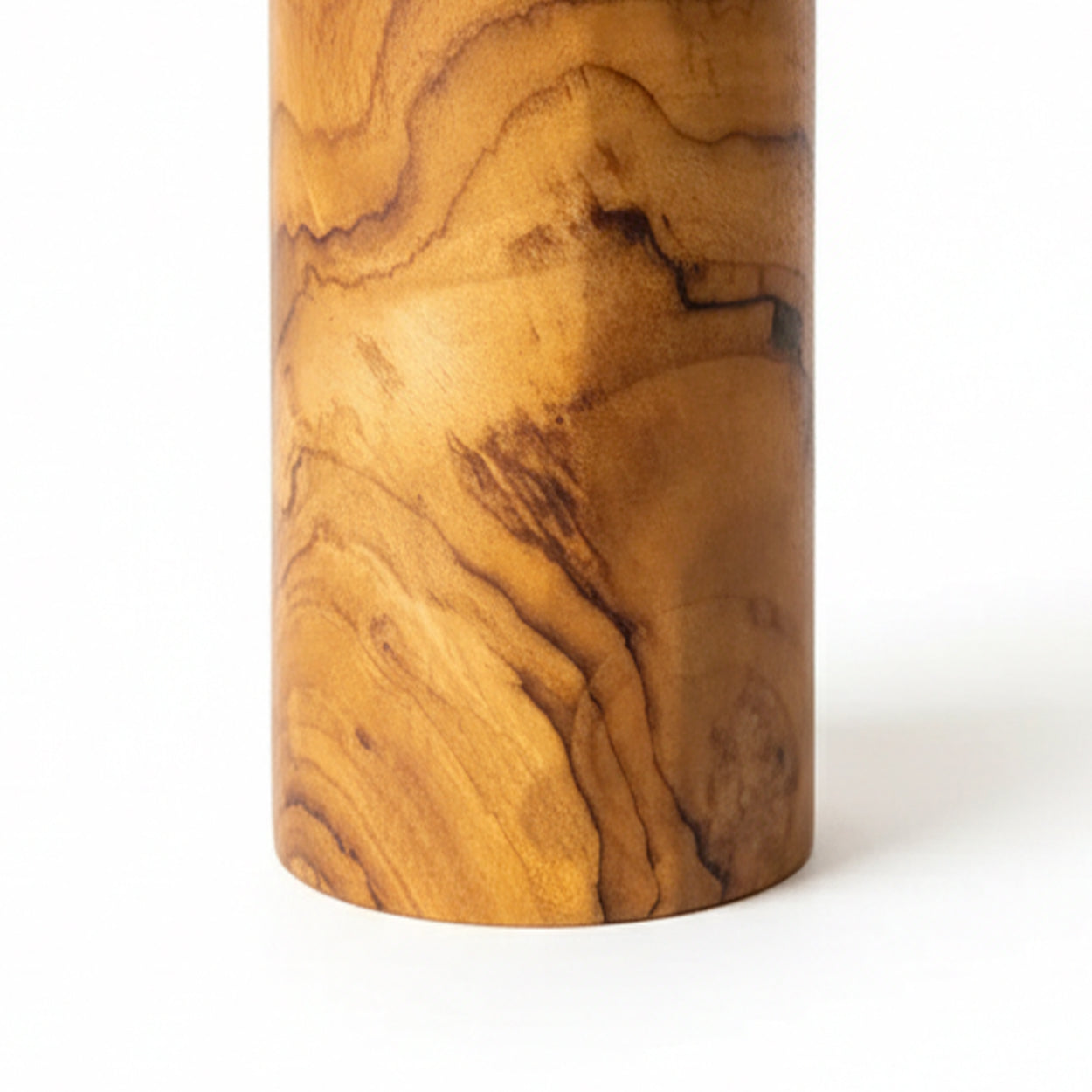 Dispensador de Sabão em Madeira Natural — 20 cm