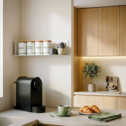 Estantería de pared metálica Firenze – repisa flotante para libros-3