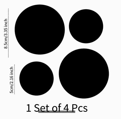 Percha individual pared Palermo, negro mate redonda-7
