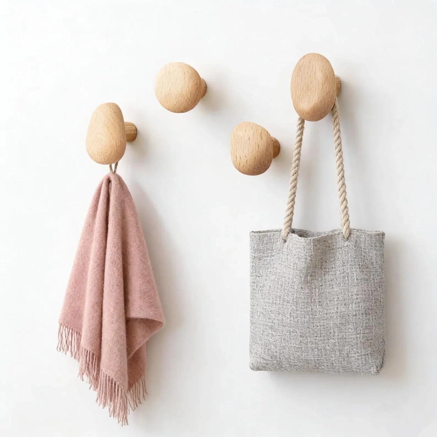 Verona Stone Wall Hooks — Wood in the Shape of Natural Stone