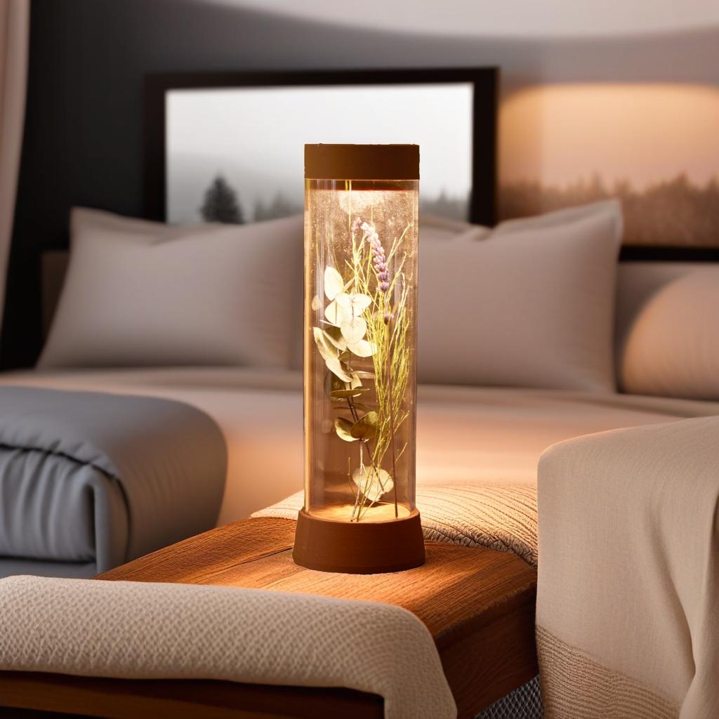 Candeeiro EOS portátil — LED em mesa de jantar