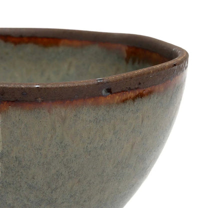Cuenco de Cereales Côa de Gres Verde Musgo — Ø 15 × 8 cm