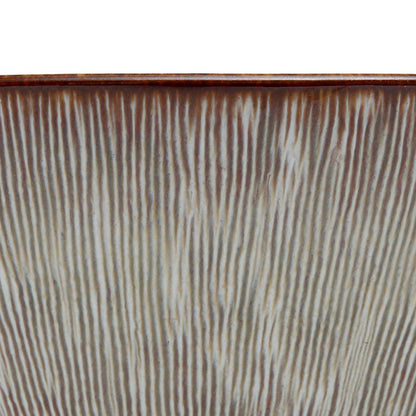 Taça de Servir Peniche em Grés Estriado — 19 × 19 × 8,5 cm