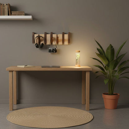 Verona Wall Hanger in Natural Wood — Scandinavian Folding Hanger