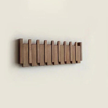 Verona Wall Hanger in Natural Wood — Scandinavian Folding Hanger