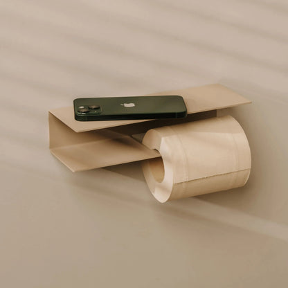 Berno Toilet Roll Holder — Modern Bathroom Accessory with Shelf