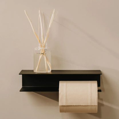 Berno Toilet Roll Holder — Modern Bathroom Accessory with Shelf