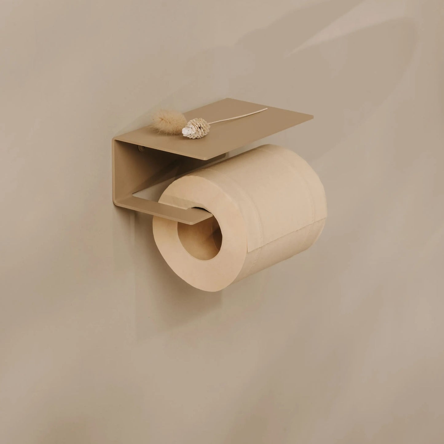 Porta-Rolos Berno — Acessório de Casa de Banho Moderno com Prateleira